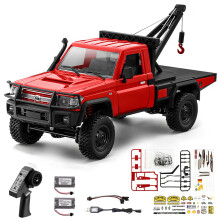 MN82T 1/12 Scale RC Crawler Truck 4WD OffRoad Pickup with Dual Battery and Crane Hook