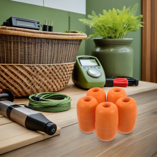 6Pz Segnalatori Pesca PVC Arancione Resistenti Per Dock E 2