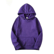 (S,Purple)Women Hoodies Cotton Sweatshirt