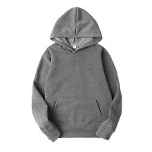 (S,Dark grey)Women Hoodies Cotton Sweatshirt