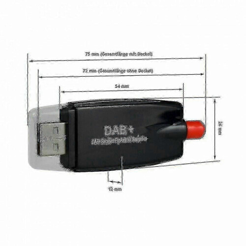 Usb Dab Receiver Tuner Disc Antenna Adapter Stick for Android Car Radio 1