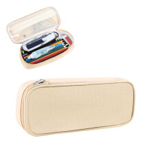 Small Pencil Case 23x10x5 cm, Big Capacity, Yellow