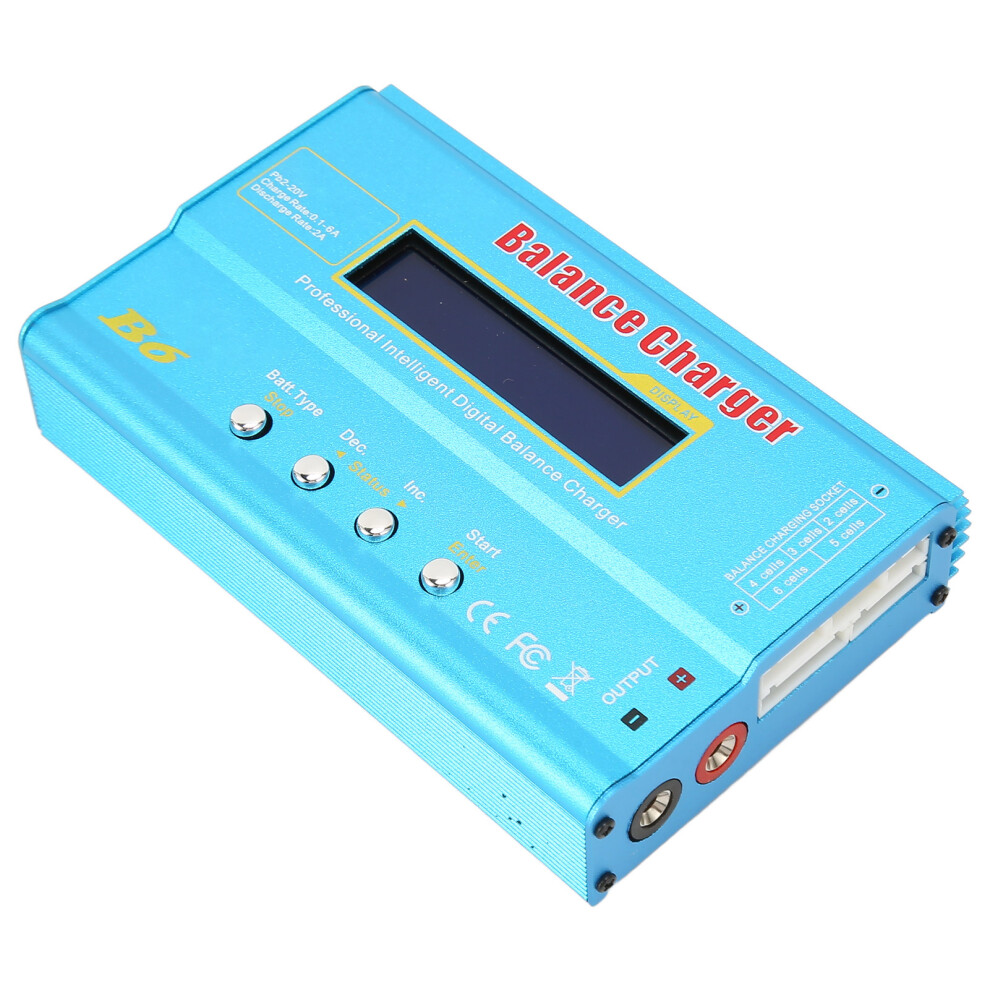 80W Lipo Balance Charger 1-6S Lcd Metal Rc 9301393470694