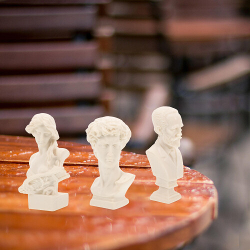 10Stk Skulptur Skizziermodell Weiß 2