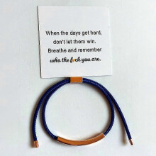 (I)Remember Who The Fuc* You Are Motivational Tube Bracelets Funny