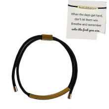 (A)Remember Who The Fuc* You Are Motivational Tube Bracelets Funny