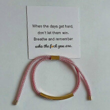 (B)Remember Who The Fuc* You Are Motivational Tube Bracelets Funny