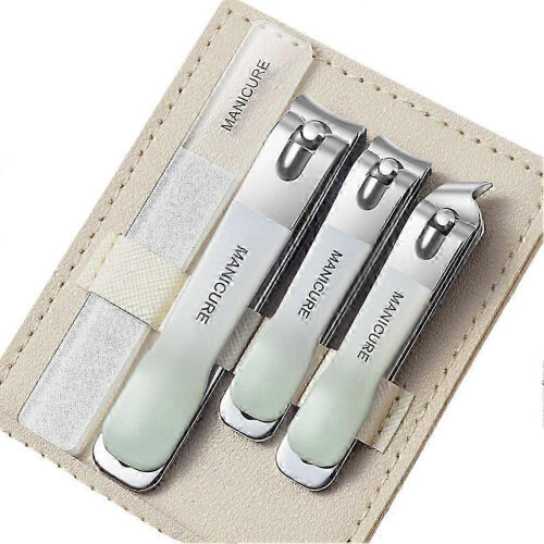 (C) Gradient Stainless Steel Nail Clippers Ergonomic Handle for Precise Easy Trimming New Arrival S06