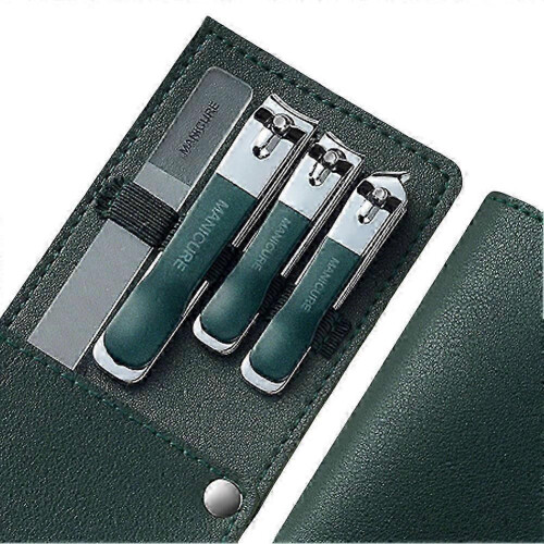 (D) Gradient Stainless Steel Nail Clippers Ergonomic Handle for Precise Easy Trimming New Arrival S06