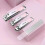 (A) Gradient Stainless Steel Nail Clippers Ergonomic Handle for Precise Easy Trimming New Arrival S06 3