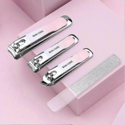 (A) Gradient Stainless Steel Nail Clippers Ergonomic Handle for Precise Easy Trimming New Arrival S06 2