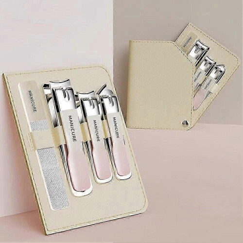 (C) Gradient Stainless Steel Nail Clippers Ergonomic Handle for Precise Easy Trimming New Arrival S06 2