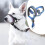 (S,Blue)Dog Muzzle Anti-Barking Anti-Bite Adjustable Pet Sleeve Nylon Mouth Rope Blue 1