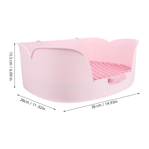 Praktische ABS Katzenstreu Mit Großem , Pink 1