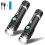 Led Flashlight, Usb Rechargeable Flashlights, Led Flashlight Extremely Bright 2PCS 1