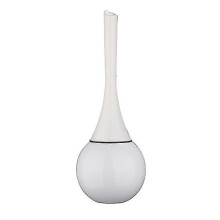 White - Toilet brush, Stainless steel toilet brush holder and toilet brush