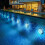 Magnetic Submersible LED Lights IP68 Waterproof Underwater Pool Light with Remote 8