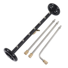 Pressure Washer Underbody Cleaner 4000 PSI, 2 in 1 Under Car Water Broom with 7Hole Secure Mount for Driveway and Courtyard