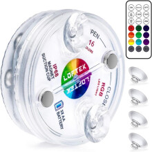Magnetic Submersible LED Lights IP68 Waterproof Underwater Pool Light with Remote