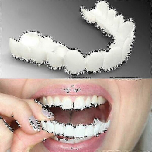 (Upper teeth) Upper/lower Comfort Fit Flex Whitening Denture Braces