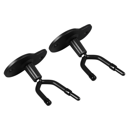 Violin & Viola Wall Mount Hook Iron Base Non Slip Rubber Double Head 2PCS