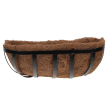 Coconut Fiber Hanging Planter Half Round Flower Basket for Indoor Outdoor Garden Balcony Decor
