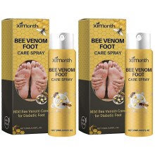(2pcs) Bee Venom Foot Spray, Diabeticss Foot Healing Spray, Anti-Fungal Treatment for Cracked Heels & Odor Relief Foot Care