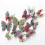 (Chinese Style) 12pcs 3d Double-layer Simulation Butterfly Stickers Creative Simulation Butterfly Refrigerator Self-adhesive Decor 1