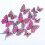 (Fengweidie) 12pcs 3d Double-layer Simulation Butterfly Stickers Creative Simulation Butterfly Refrigerator Self-adhesive Decor 4