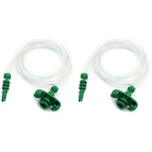 2pcs 1m 39.41 Inch Length Tubing 10cc Glue Dispenser Syringe Adapter