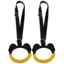 1Paar Kinder Fitnessringe Metall Mit Verstellbaren Nylon Riemen
