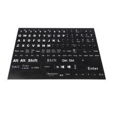 Laptop Tastaturaufkleber Schwarz PVC Für Bessere Bedienung