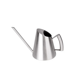 Stainless Steel Watering Can for Indoor Plants, Durable Brushed Metal Garden Pot with Long Spout