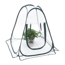 Mini Pop Up Greenhouse Tent PVC Frost Protection Cover for Plants Vegetables and Flowers
