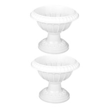 Large Garden Planter Urns Set with Elegant European Design, Wedding Flower Pot for Indoor Outdoor Decor