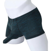 (L,Light Blue)Jinzhaolai Men Sexy Boxers Briefs Bulges Pouch Panties Underwear Underpants
