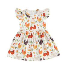(30, WHITE) Kleid für Kleinkinder Sommerkleid, Prinzessinnenkleid