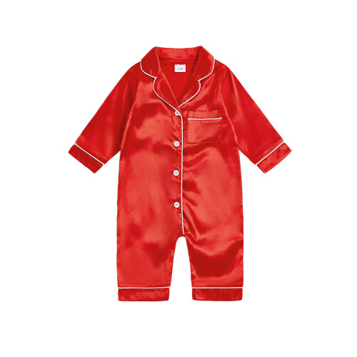 (18-24 Months, Red) Tuta intera per per dormire.