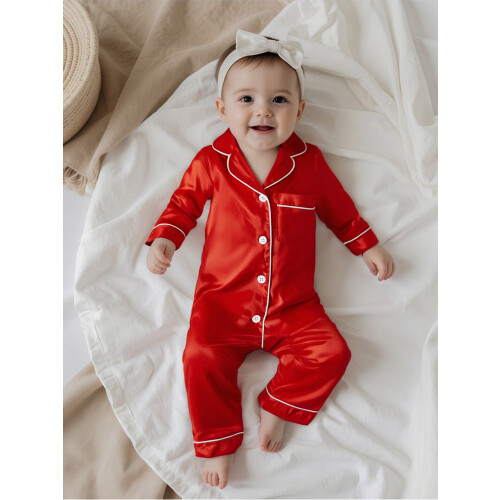 (12-18 Months, Red) Tuta intera per per dormire. 2