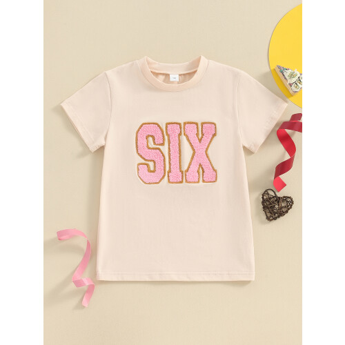 (6-7 Years, Khaki) Μπλούζες γενεθλίων για για νήπια 2