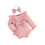 (3-6 Months, Pink) Φθινοπωρινό ολόσωμο με και κουμπιά. 1