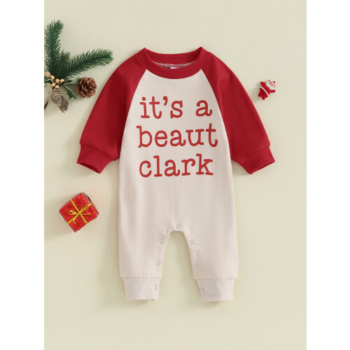 (3-6 Months, Khaki) Monos navideños para recién nacidos. 1
