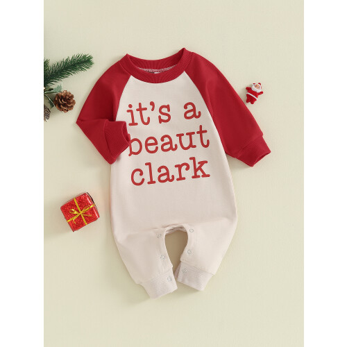 (3-6 Months, Khaki) Monos navideños para recién nacidos. 2