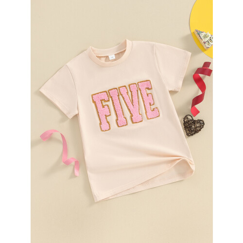 (5-6 Years, Khaki) Μπλούζες γενεθλίων για για νήπια 2
