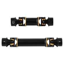 RC Driveshaft 2pcs Metal Telescoping Shaft for 1/18 RC Crawler TRX4M Defender Upgrade Parts