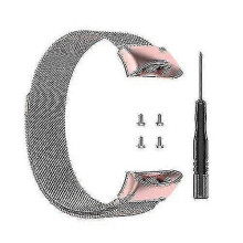 (Rose Pink) For Garmin Forerunner 45 / 45s / Swim 2 Milanese Replacement Wrist Strap Watchband