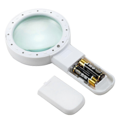 Lighted Magnifying Glass 10x Handheld Magnifying Glass with Light - RIpj 2