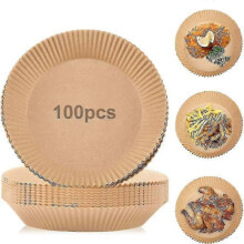(100pcs) Air Fryer Paper 50/100pcs Accessories Nonstick Disposable Baking Paper Kitchen Tool - Ri