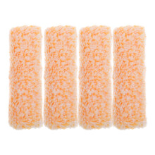 4Stk Ergonomische Baumwoll-Rollerbezüge Orange Für Wandfarben