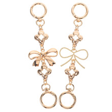 2Stk Einstellbare Taschenriemen Kette Metall Mit Schleifen